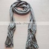 fashion lady acrylic cotton knitted scarf