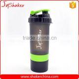 600ML BPA Free Plastic Protein Shaker Bottle With Pill Box & Powder Compartment thumbnail-2