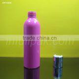 5oz Pink Aluminum Botlte With Silver Disc Top Cap