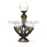 Glass Perfume Bottle With Diamond Metal Roller Ball