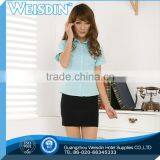 Hot Sale Modal Fabric Colorful Plaid Shirt Womens Chiffon Suit thumbnail-3