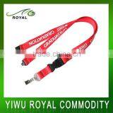 Popular Buckle Polyester Keys Custom Printed Neck Lanyards thumbnail-1