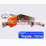 Toyota TOY43 2 In 1 lock pick and decoder combination tool,locksmith,lock pick