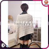 Women Winter Knitted Cashmere Poncho Capes Shawl Cardigans Sweater Coat thumbnail-3