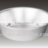 White Bevel Shaped Aluminum Wash Basin thumbnail-1