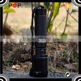 POPPAS 6618 High Power XML T6 Led Touch Light Universal Power Bank Led Flashlight