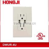 RECEPTACLE WITH USB CHARGER UL/CUL LISTED