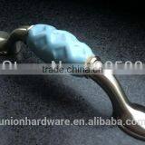 Porcelain Ocean Blue Elegant Relievo Furniture Handle