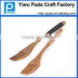 7.1 Inch Wooden Forks - Disposable Wood Cutlery Silverware thumbnail-5