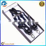 Custom High Quality 2 in 1 Leather Button End Stretchable Suspenders for Men Quality Choice