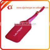 Promotinal Gifts Colored White Printing Genuine Leather Bag Tags