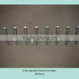 8 Tube Adjustable Stainless Rod Holders thumbnail-4
