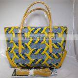 Fashion Shoulder Bag African Printed Wax Fabric Handbag thumbnail-5