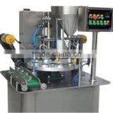 Rotary Fruit Jiuce PP Cup Filling Sealing Machine With Date Printer