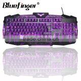 Popular USB Wired Backlit Keyboard With Cool Crack Parttern thumbnail-5