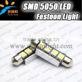 Hot Sale 42mm Festoon 4SMD 5050 C5w Interior Led Car Roof Top Light