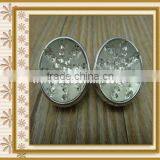 Factory Wholesale Oval Rhinestones Button