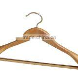 Those HEAD Basic Wooden Suit Hangers Come With a Non-slip PVC Insert to Prevent Pants From Creasing and Falling. thumbnail-1
