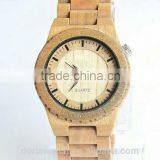 New Arrival Latest Design All Natural Wooden Case Wood Strap High Quality Wooden Wrist Watch thumbnail-2