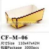 Disposable Rectangle PE Coated Paper Bread Baking Cup thumbnail-2