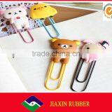 OEM Cute Promotional Silicone Plastick Metal Snowflake Bookmark thumbnail-1