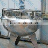 Beef Cooking Pot / Vertical Jacketed Kettle With Mixer