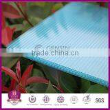 Lake-blue Colored Glass Sheets Polycarbonate Honeycomb Hollow Roofing thumbnail-3