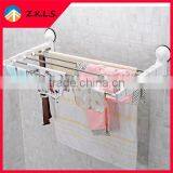 Foldable Stainless Steel Bathroom Towel Shelf Rack thumbnail-1