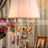 Luxury Clear Crystal Lamp Body Golden Color Four Candles Table Lamp thumbnail-1