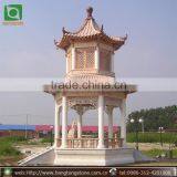 Hand Carved Outdoor Wholesale Garden Decorative Stone Pagoda Gazebo thumbnail-1