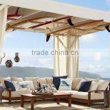 2016 Garden Used Solid Wood Furniture Teak Patio Sofa Furniture thumbnail-1