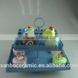 Rectangle Shape, 2 Tier Cup Cake Stand, Metal Cake Plate Color Box Packing for Wedding thumbnail-2