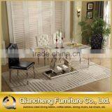 Metal Heart-Shaped Leg Marble Table Chair thumbnail-6