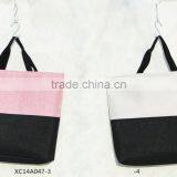 Fashion Canvas Tote Bag With Trim thumbnail-3