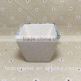 China Manufacturer Stocked White Porcelain Square Ceramic Dish thumbnail-3