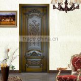 HIGH END engraved solid wooden door factory price by LEFFECK