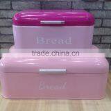 Bright Color Vintage Metal Bread Storage Box/Bread Canister/Metal Bread Tin thumbnail-3