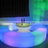 Waterproof Led Round Bench Chair With 16 Colors Changing thumbnail-1