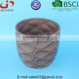 Wave Pattern Ceramic Succulent Planter Pot Matte Finish, Modern Minimalist Home Decoration thumbnail-4