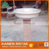 Cheap Round White Marble Stone Bathroom Basins and Stone Sinks RST-RB092 thumbnail-1