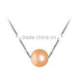 White Pearl Pendant Necklace thumbnail-3