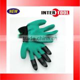 Garden Gloves for Digging & Planting with 4 ABS Plastic Claws Gardening Gloves