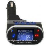 2016 Hot Universal Handsfree HD LCD Bluetooth Car Kit MP3 Player FM Transmitter thumbnail-1