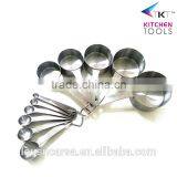 LFGB&FDA Standrad Stainless Steel Measuring Cups And Spoons Set Eco-Friendly Measuring Measuring Tool thumbnail-1