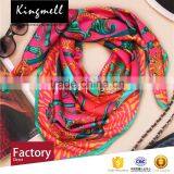 Customizable Colorful Satin Silk Scarves With Top Quality thumbnail-1