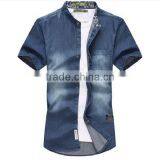 2015 New Men Slim Casual Short Sleeve Shirt,men Casual Floral Printing Shirt,fancy Casual Shirt thumbnail-3