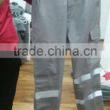 hi Vis 100% Cotton Safety Workwear Trousers Reflective Work Pants thumbnail-3