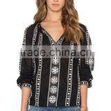 2016 Nice Design Beautiful Embellish Blouse New Pattern for Women thumbnail-1