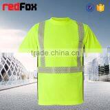 Red Safety T-shirt Safety Yellow T-shirts Safety Reflective T-shirt/polo thumbnail-3