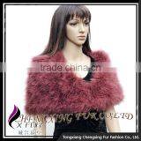CX-B-87A Good Quality Ladies Custom Turkey Feather Shawl For Wedding Dress thumbnail-1